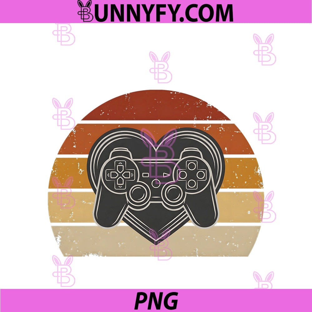 Gamer Heart PNG, Valentines Day Video Games PNG