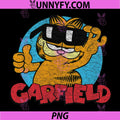 Garfield Cool Cat Sunglasses PNG, Retro Cartoon Vintage Style PNG