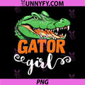 Gator Girl Florida PNG, Alligator Souvenir Home State PNG