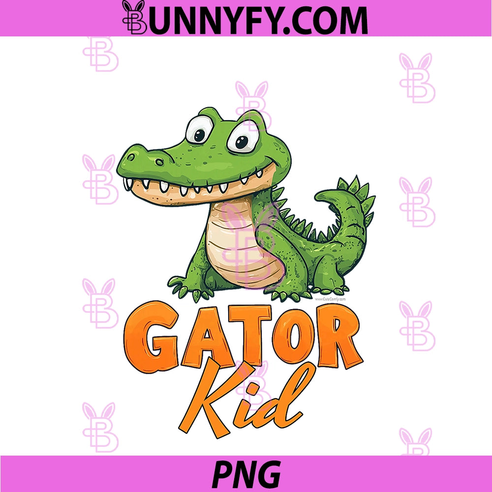 Gator Kid Cute PNG, Alligator Florida Souvenir Gift For Boy Girl PNG