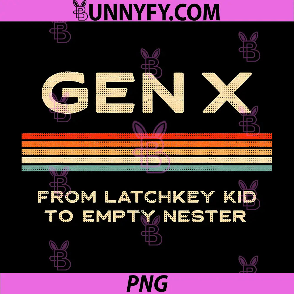 Gen X from Latchkey PNG, Kid to Empty Nester PNG