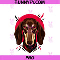 Geometric Dachshund Japanese PNG, Aesthetic Art Japan PNG
