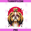 Geometric Shih Tzu Japanese PNG, Aesthetic Art Japan PNG