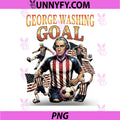 George Washing Goal PNG, Funny George Washington Soccer Player PNG