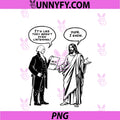 George Washington Jesus PNG, Funny Historical Religious Meme PNG