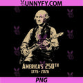 George Washington Playing Guitar PNG, 4th July 250th Anniversary PNG