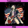 George Washington Playing Guitar PNG, 4th July 250th Anniversary PNG