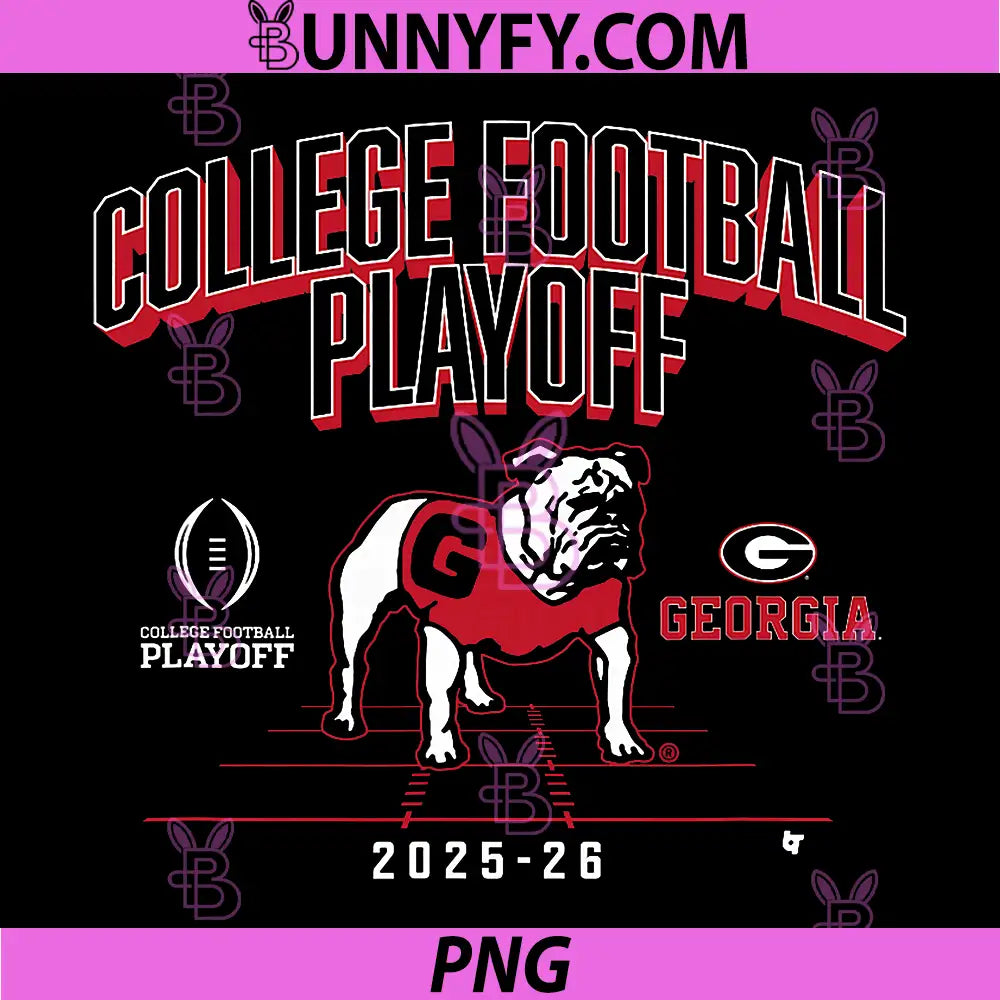 Georgia Bulldogs PNG, College Football Playoff Mascot 2025 PNG