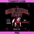 Georgia Bulldogs College PNG, Football Playoff Mascot 2025 PNG