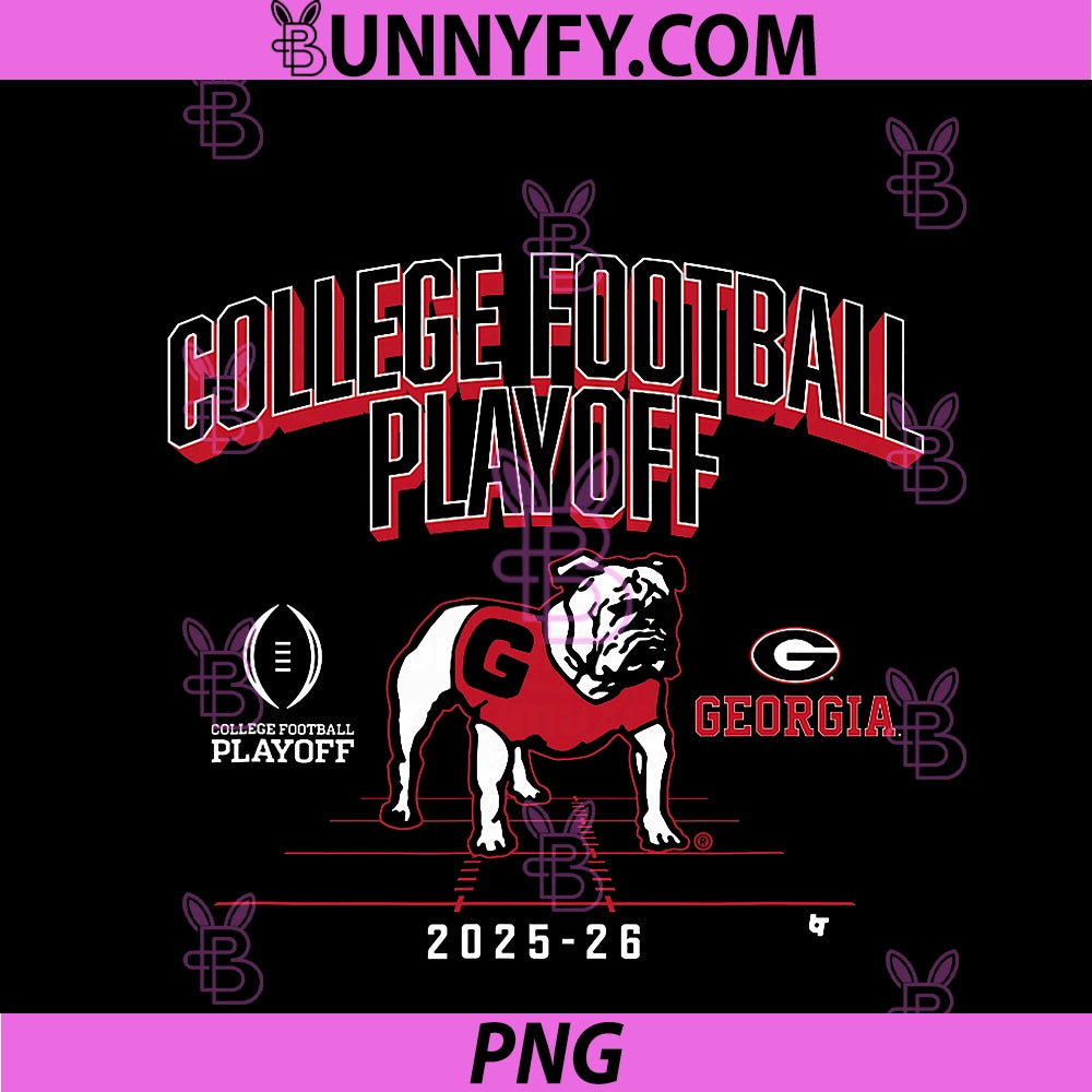 Georgia Bulldogs College PNG, Football Playoff Mascot 2025 PNG