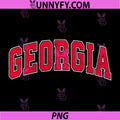 Georgia GA Vintage PNG, Sports Design Red Style PNG