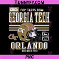 Georgia Tech Yellow Jackets PNG, Pop Tarts Bowl 2025 Navy PNG