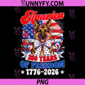 German Shepherd Dog 250 PNG, America Years of Freedom 1776 2026 PNG 