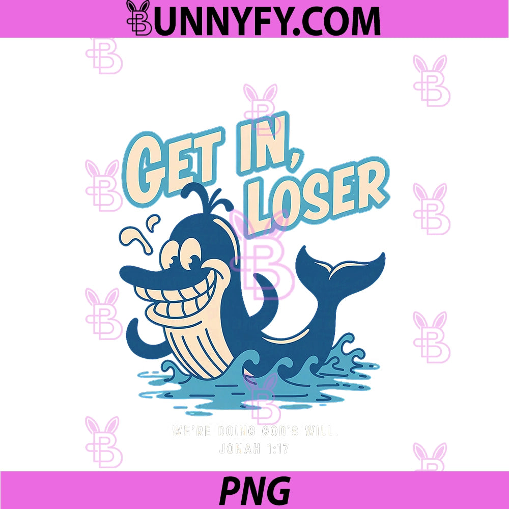 Get In Loser We're Doing God's Will PNG, Rubber Hose Cartoon PNG