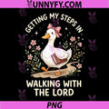 Getting My Steps in Walking with The Lord PNG, Getting My Steps PNG 