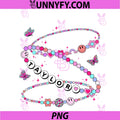 Girl 90s Friendship PNG, Bracelet Taylor First Name PNG