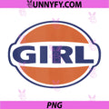 Girl Logo PNG, Retro Movie 90s PNG