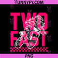 Girl Race Dirt Bike 2nd Birthday PNG, Decorations Two Fast PNG