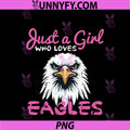 Girl Who Loves Eagle PNG, Bald Eagle Wildlife Girls PNG