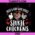 Girl Who Loves Silkie Chicken PNG, Lover Silkie Owner PNG