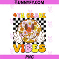 Girls 4th Grade Vibes PNG, Smile Face Back To School Fourth Grade PNG