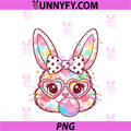 Girls Easter Cute PNG, Bunny Face Pink Easter PNG
