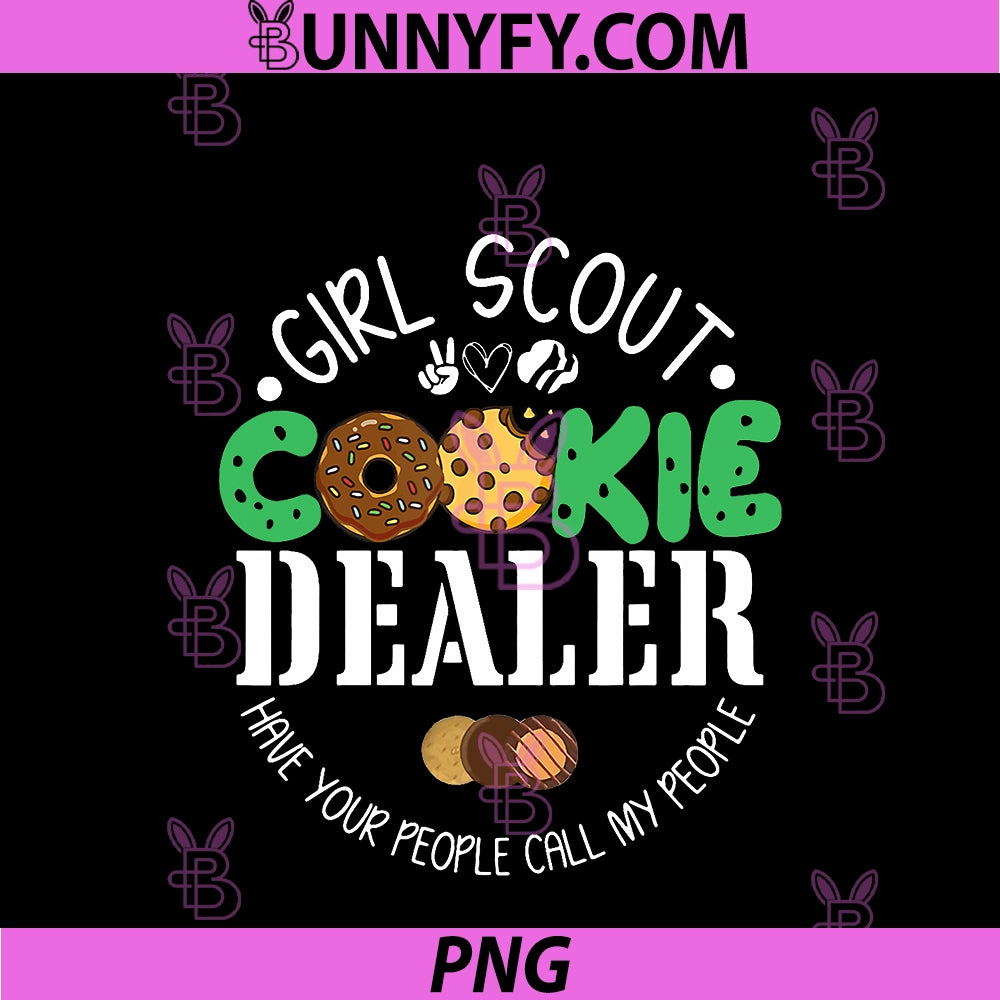 Girls Scout Cookie Dealer PNG, Funny Scouting Family Matching PNG