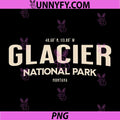 Glacier National Park PNG, GPS Coordinates Montana PNG