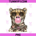 Glam Cheetah PNG, With Sunglasses Boujee Animal Bubblegum Graphic PNG