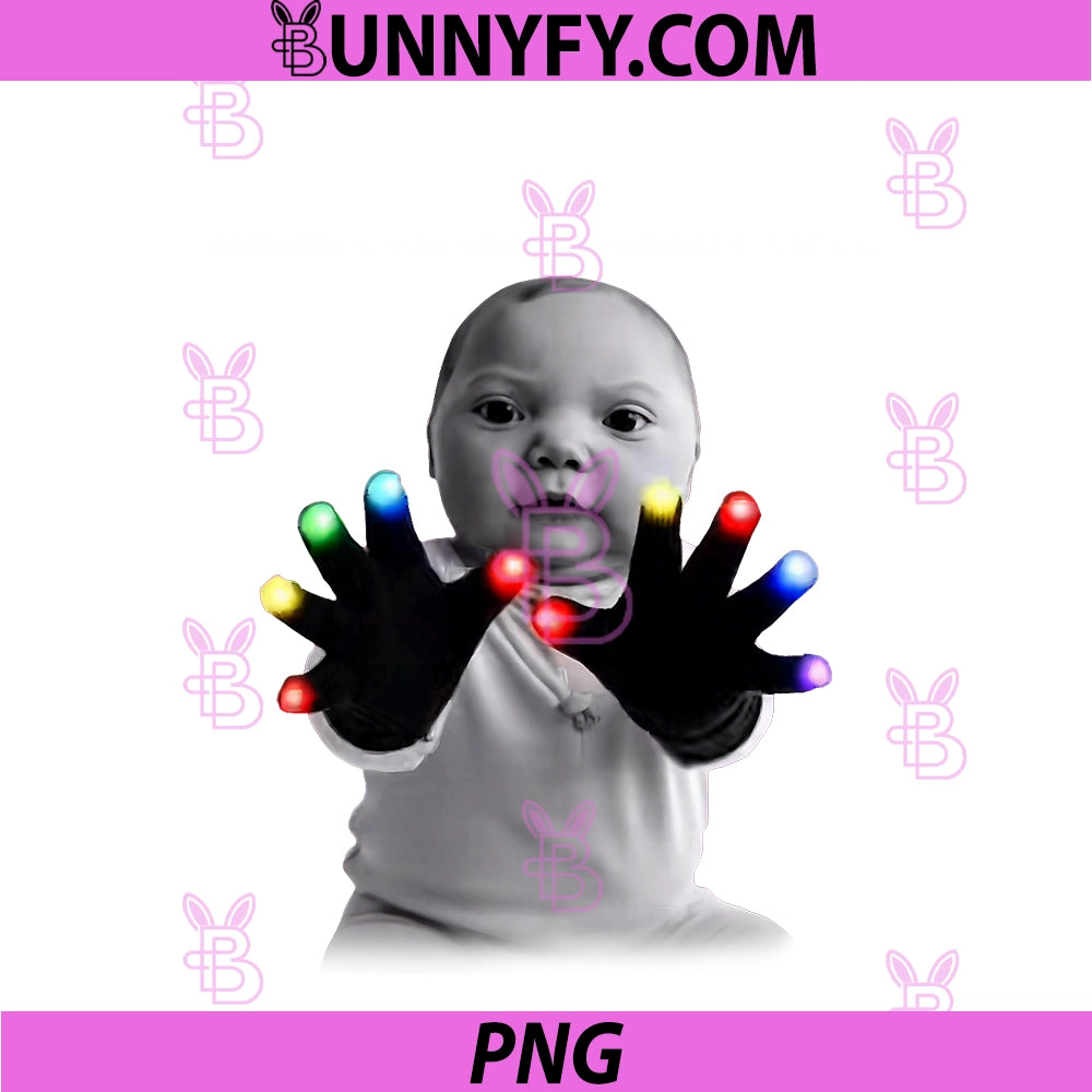 Gloving AI Niche Tuff PNG, Baby Glover Meme PNG