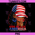 God Bless America 250 Years PNG, Christian Black Woman with Cap PNG