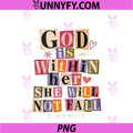 God Is Within Her Psalm 465 PNG, Christian Faith Bible Verse Zip PNG