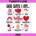 God Says I Am PNG, Christians Happy Valentines PNG