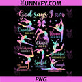 God Says I Am Gymnastic PNG, Christian Girls and Kids Cartwheel PNG