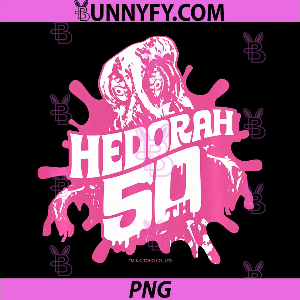 Godzilla Hedorah 50th Anniversary PNG, Pink Line Art Performance PNG