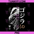 Godzilla Minus One PNG, Half Face Black & White Movie Poster PNG