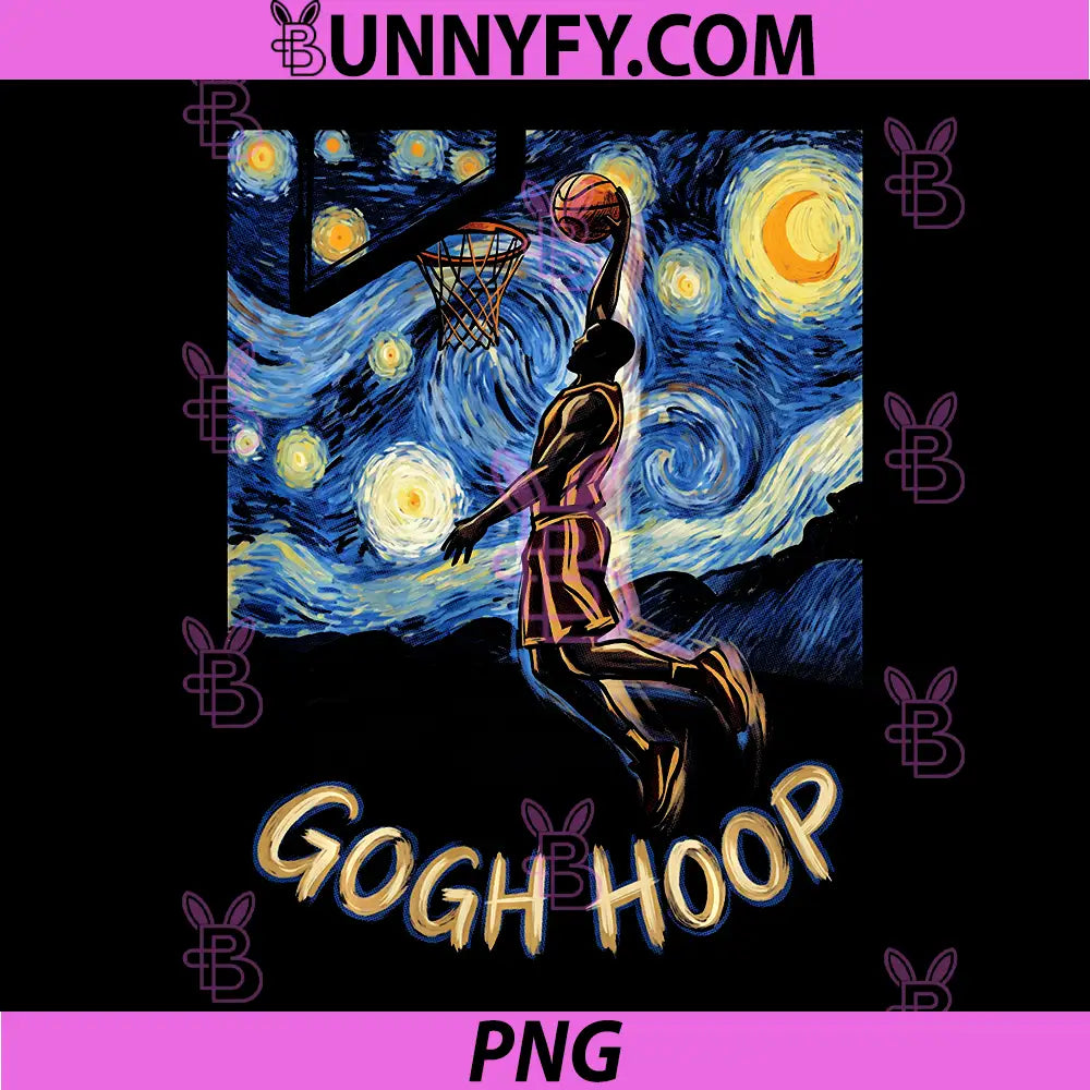 Gogh Hoop PNG, Basketball Van Gogh Player Performance PNG