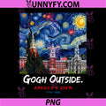 Gogh Outside 250th Anniversary PNG, 1776 2026 Starry Night USA PNG