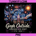 Gogh Outside Americas 250th PNG, 1776 2026 Starry Evening USA PNG