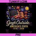 Gogh Outside Americas 250th PNG, 1776 2026 Starry Night USA PNG