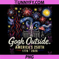 Gogh Outside Americas 250th PNG, 1776 2026 Starry Night USA PNG