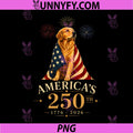Golden Retriever Americas PNG, 250th Anniversary 1776 2026 PNG