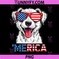 Golden Retriever Dog 4th of July PNG, Merica American Patriotic PNG