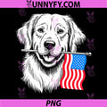 Golden Retriever Dog 4th of July PNG, Merica American Patriotic PNG