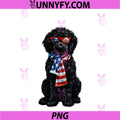 Goldendoodle 4th Of July PNG, Patriotic Black Golden Doodle Cute PNG