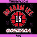 Gonzaga Basketball PNG, Graham IKE Name Number Ball PNG