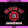 Gonzaga Basketball Graham PNG, IKE Name Number Ball PNG