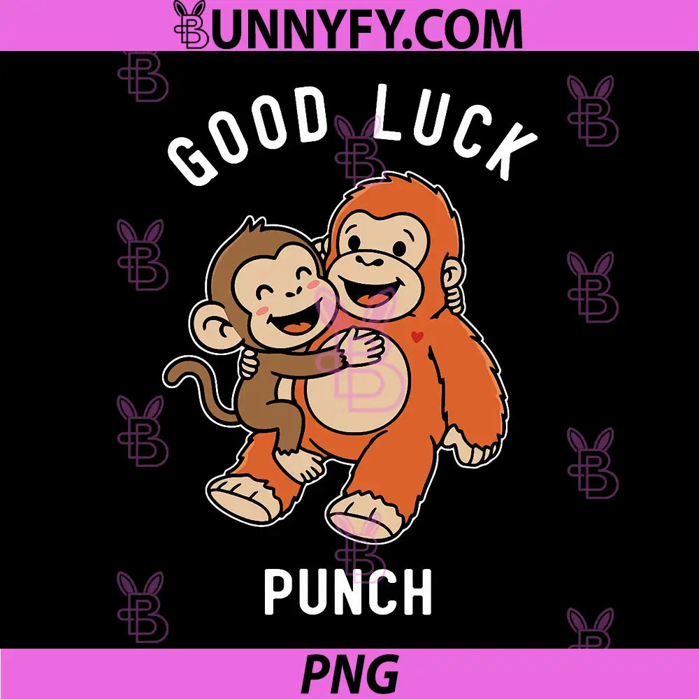 Good Luck Punch PNG, Cute Monkey Macaque PNG, Japan Orangutan PNG