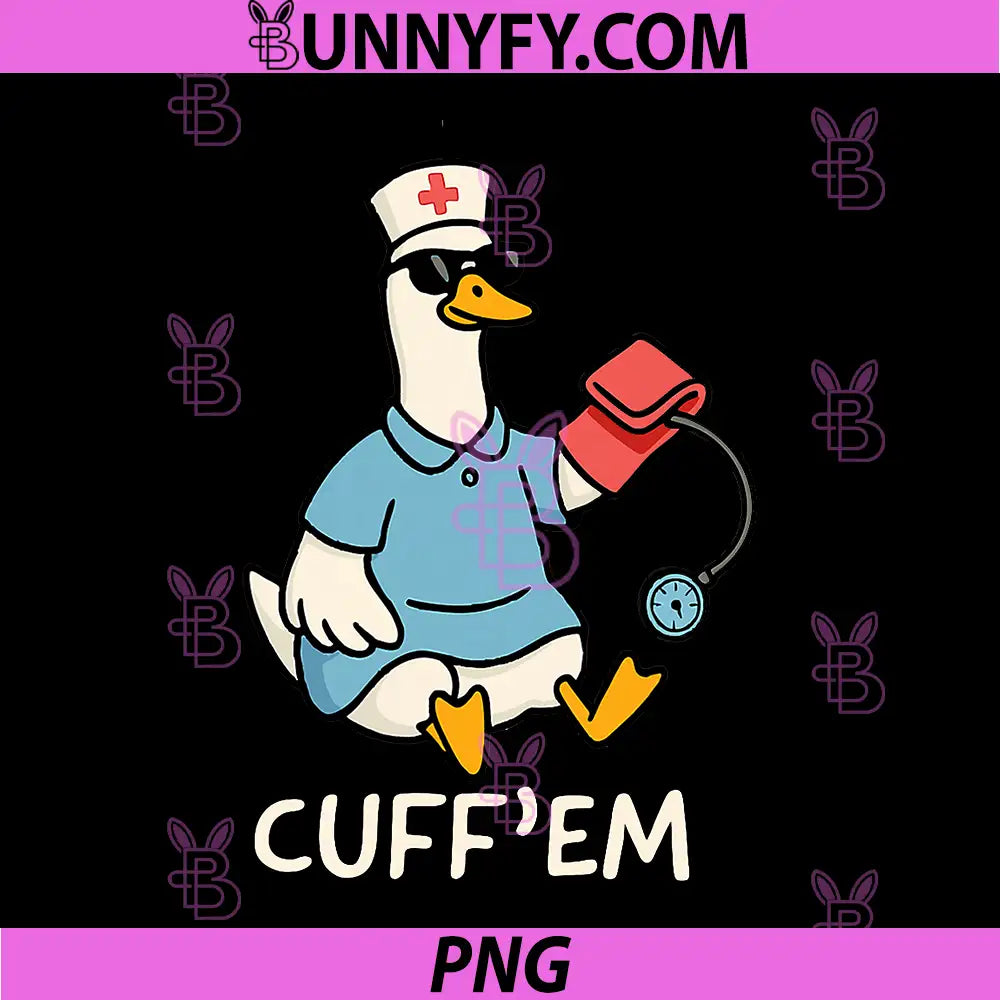Goose Registered Nurse PNG, Blood Lab Pressure Crew PNG, Funny Apparel PNG