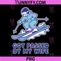 Got Passed by My Wife PNG, Snowy Slope Skiing Adventure PNG